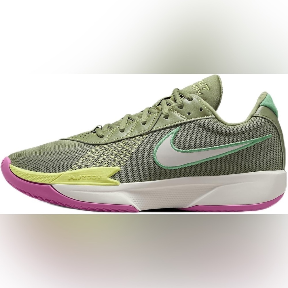 Nike G.T. Cut Academy Basketball Shoes Oil Green/Light Lemon Twist Size 12